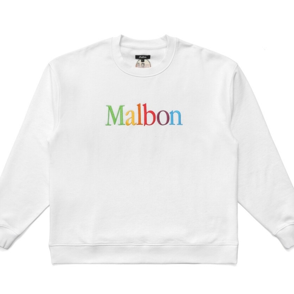 MALBON X BEAMS RAINBOW CREWNECK